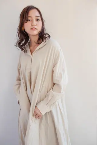 セミロング ヘアアレンジ 福島成美/髪質改善 縮毛矯正/カラーのヘアスタイル