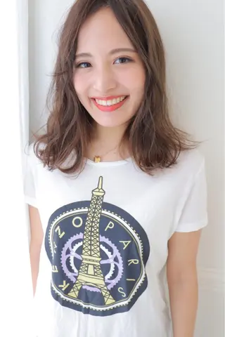 ミディアム カラー 髪質改善＆ブリーチ 伊勢　祐一郎のヘアスタイル