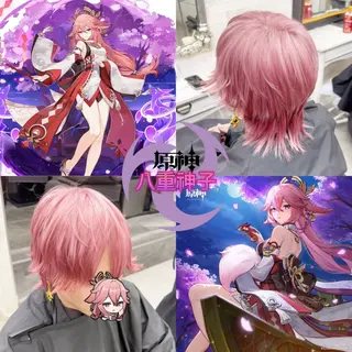 カラー メンズ 推しカラー💫 ブリーチ💫若菜覚のヘアスタイル