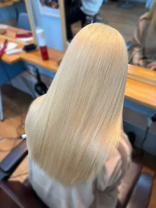 ロング カラー 🩶西 雪乃/透明感 くすみカラー🫧のヘアスタイル