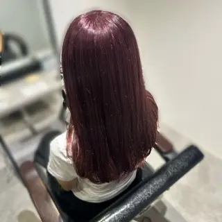 セミロング カラー 岩本みるか/ 暖色カラー/ベージュのヘアスタイル