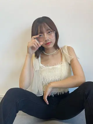 ミディアム Lond azur所属・🇰🇷韓国レイヤー 韓国風ボブのヘアスタイル