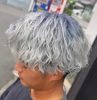 ショート カラー パーマ メンズ Hair  Salon SAITO所属・Taisei/ ブリーチモデル様募集のヘアスタイル