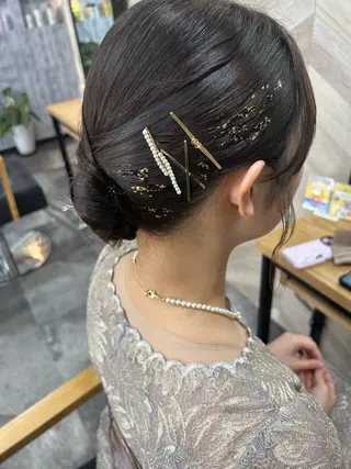 ミディアム ヘアアレンジ SHANTi 飯塚 ヘアセット/髪質改善のヘアスタイル