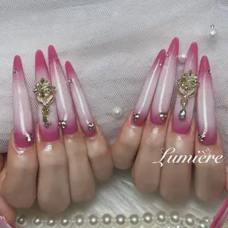 ネイル Lumière/ 超ロング/ワンホンのネイルデザイン