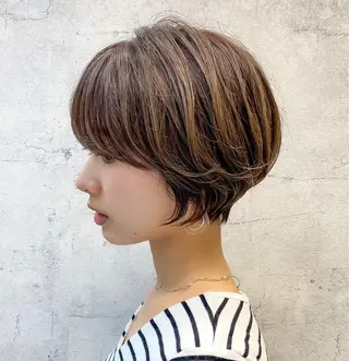 ショート カラー パーマ ヘアアレンジ メンズ キッズ ネイル マツエク・マツパ ANSENS  by  Mode K's所属・顔周りレイヤー ☺︎shunのヘアスタイル