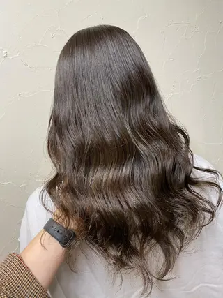 セミロング カラー 髪質改善/レイヤー ストウシンゴのヘアスタイル