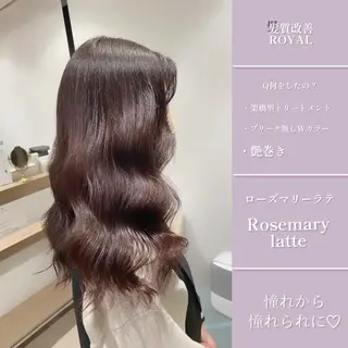 セミロング カラー 谷尾 拓海のヘアスタイル