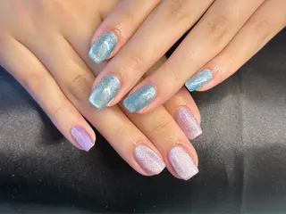 ネイル Nail_ SkyBlue_Jのネイルデザイン