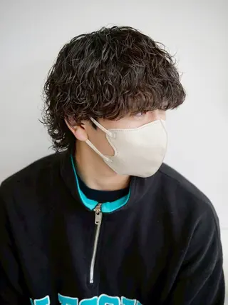 パーマ メンズ メンズパーマ/波巻き 桜井凌平のヘアスタイル