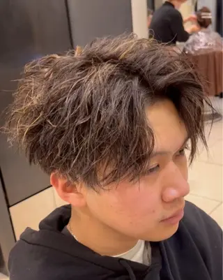 カラー パーマ メンズ EARTH勝田台 吉永嵐のヘアスタイル