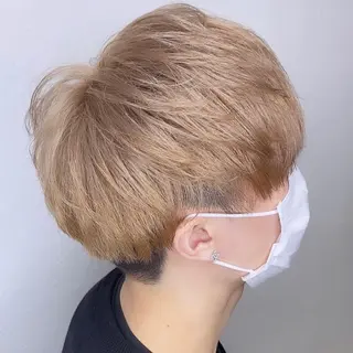 ショート カラー メンズ 熊谷ウルフ・レイヤー あゆむのヘアスタイル