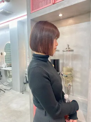 ショート Misaki /ボブ/縮毛矯正のヘアスタイル