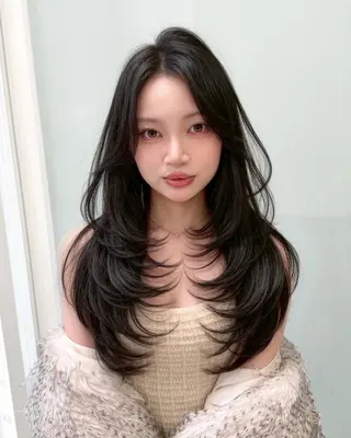 カラー 透明感🌟うる艶韓国 ハイトーン/渋谷のヘアスタイル