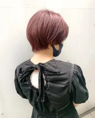 ショート カラー Leben所属・垢抜けヘア♡柔らかい カラー/mihoのヘアスタイル