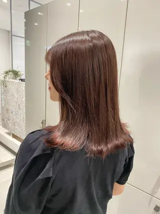 カラー ひかり／ベージュ ／似合わせカットのヘアスタイル