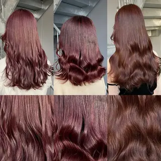 セミロング カラー 大人っぽ♡上品な暖色 ♡ブリーチなし♡のヘアスタイル