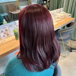 カラー りあの🎀 /暖色カラー🍒のヘアスタイル