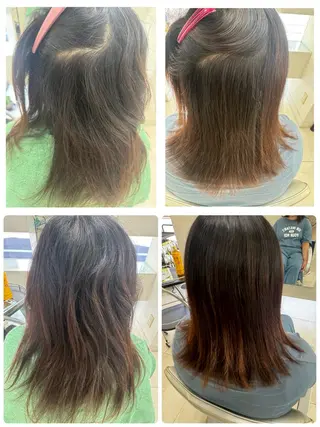 ミディアム タカハシ リナのヘアスタイル