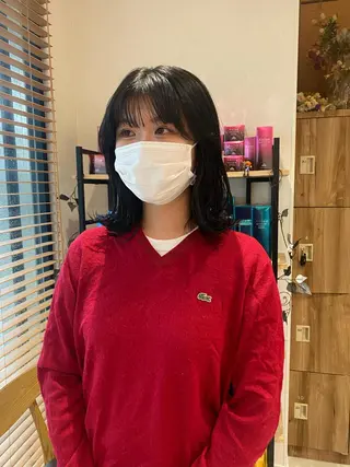 ミディアム カラー パーマ指名No1 /namiのヘアスタイル