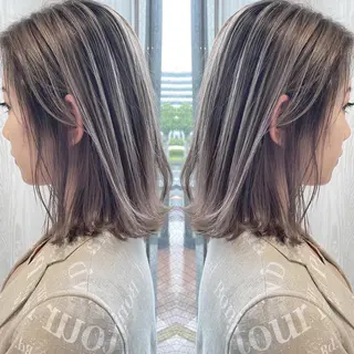ミディアム カラー 河合秀明/ショート /ボブ/レイヤーのヘアスタイル