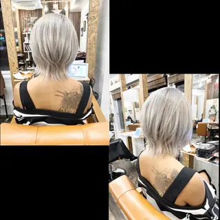 ショート カラー ✯カラー&編み込み エクステ✯池田智博✯のヘアスタイル