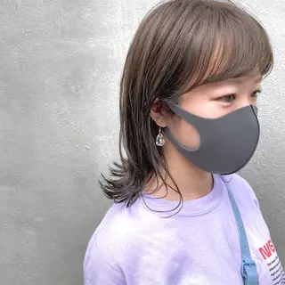 ミディアム カラー ヘアアレンジ 【ダメージレス施術】 【透明感】北村 拓也のヘアスタイル