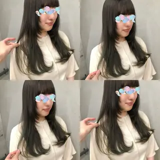 ロング カラー 推しカラー✨ オタク美容師ユウカのヘアスタイル