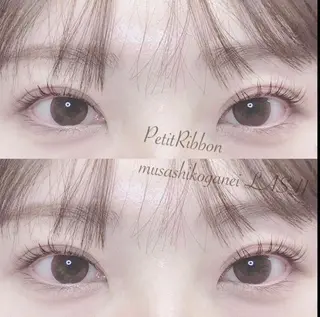 マツエク・マツパ ネイルPetit Ribbonのネイルデザイン