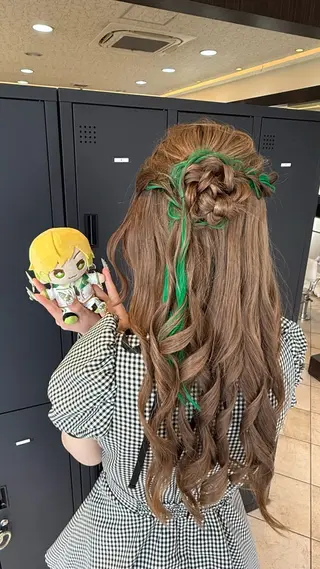 ヘアアレンジ seina🩰 ブリーチ/ヘアセットのヘアスタイル