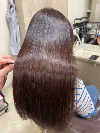 ロング パーマ CARE SHINSAIBASHI所属・縮毛・酸性ストレート 特化のヘアスタイル