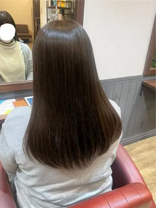 セミロング カラー 笠原 あかりεїзのヘアスタイル