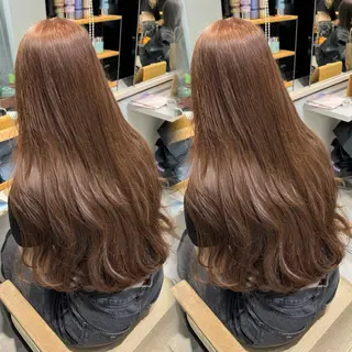 ロング カラー fuka/梅田/ ミルクティーベージュのヘアスタイル