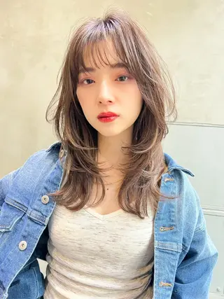 ロング カラー ヘアアレンジ ハイトーン/美髪矯正 🍃大江拓実のヘアスタイル