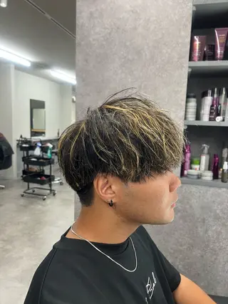 カラー パーマ メンズ 立川/過去1の毛流れ パーマ/しゅーとのヘアスタイル