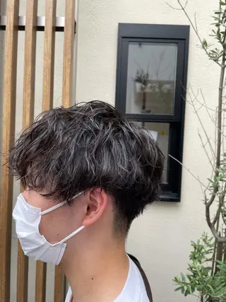 パーマ メンズ BELO福島所属・ツイストスパイラル 成林康平のヘアスタイル