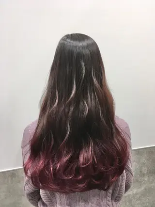 ロング カラー go today shaire salon 本店所属・yoshi ☆のヘアスタイル