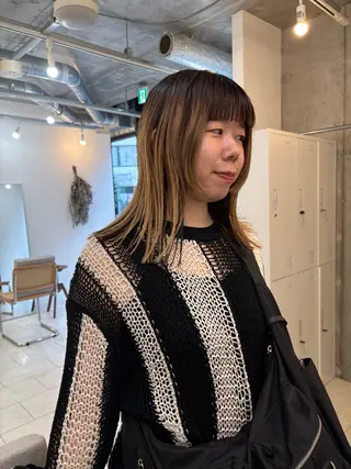 ミディアム NOUN所属・eri kinjoのヘアスタイル