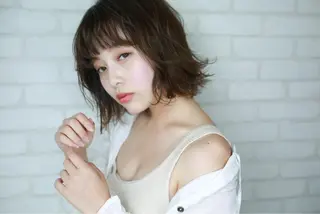 ミディアム カラー パーマ ヘアアレンジ メンズ キッズ ネイル マツエク・マツパ premier modelsのヘアスタイル