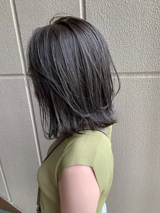 ミディアム 🐬脱白髪染めカラー 清水大世🐬のヘアスタイル