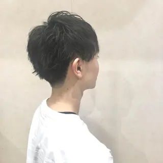 メンズ 波巻きスパイラル/ メンズパーマ/ゆうひのヘアスタイル