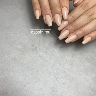 ロング ネイル espoir. muのネイルデザイン
