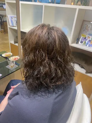 ミディアム カラー パーマ I's hair NUBOU所属・小守林 蘭のヘアスタイル