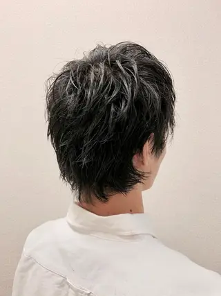 ミディアム メンズ HIROGINZA ヒロ銀座 青山所属・マツオ リュウホウ🐉のヘアスタイル