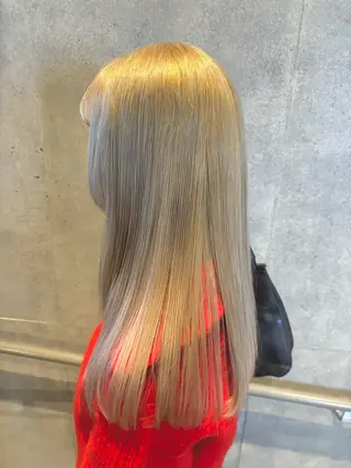 ロング カラー しほ/ハイトーン/ メンズパーマ/バンドのヘアスタイル