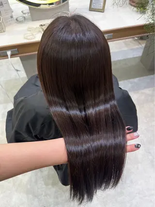 ロング 艶カラー┆ブラウン ┆ゆうはのヘアスタイル