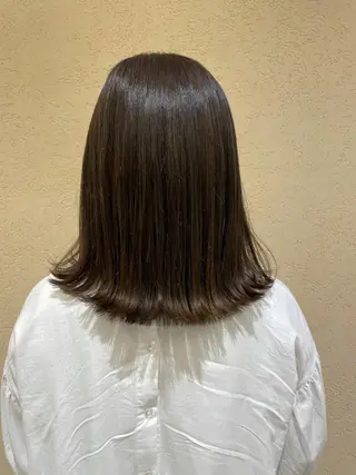 ミディアム カラー シャドールーツ美容師 篠原康太のヘアスタイル