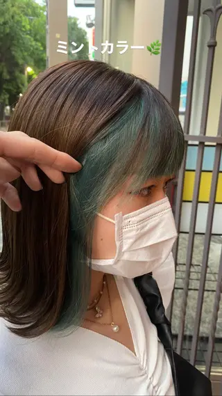 カラー 鈴木直之/ハイトーン /ボブ/美髪矯正のヘアスタイル