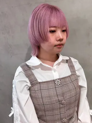 ショート カラー 顔まわり/暖色 可愛い特化🎀ゆうなのヘアスタイル