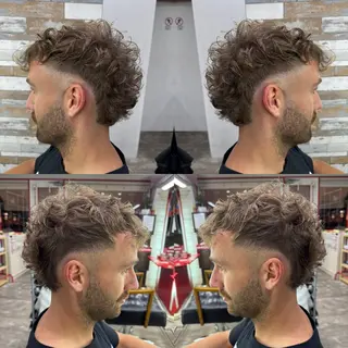 ショート カラー パーマ メンズ 居心地の良さ◎ 明るいお店です◎のヘアスタイル